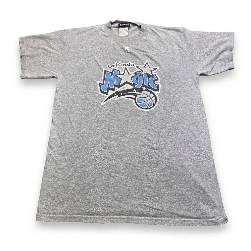 Orlando Magic T-Shirt Vintage Y2K NBA Exclusive Collection Graphic Tee Grey L